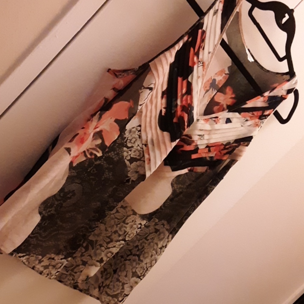 Guess Patchwork Blouse Size Large - image 1